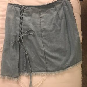 Super soft denim mini